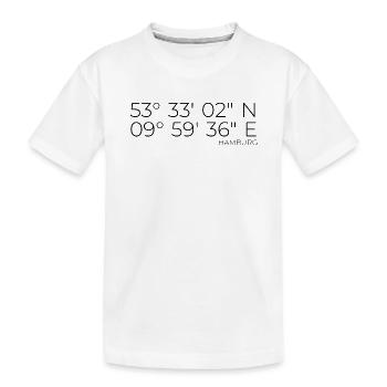 coordonnées Hambourg - T-shirt bio Premium Enfant - blanc - Devant