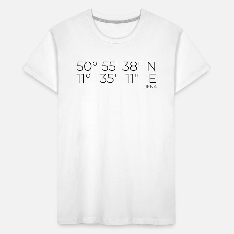 Coordinates Jena, Thuringia Kids' Premium Organic T-Shirt