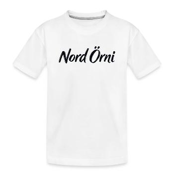 Nord Örni  - Kinder Premium Bio T-Shirt - Weiß - Vorne