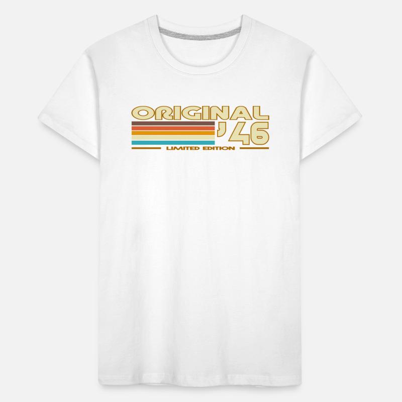 Originale 46 Pastellstreifen Kinder Premium Bio T-Shirt