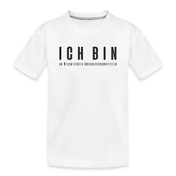Ich bin im Wesentlichen überdurchschnittlich - Kinder Premium Bio T-Shirt - Weiß - Vorne
