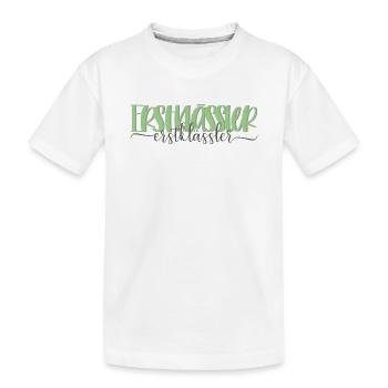Schulkind Einschulung Grundschule Erstklässler - Kinder Premium Bio T-Shirt - Weiß - Vorne