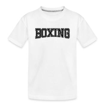 BOXING Design Old School - T-shirt bio Premium Enfant - blanc - Devant