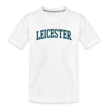 Mot de lycée Varsity de Leicester - T-shirt bio Premium Enfant - blanc - Devant