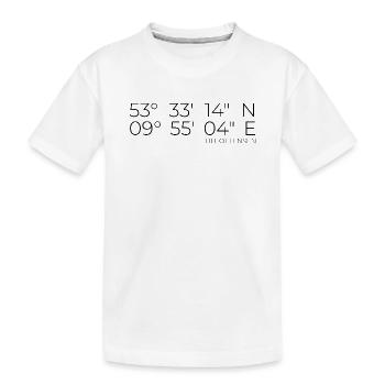 Coordonnées Ottensen Hamburg - T-shirt bio Premium Enfant - blanc - Devant