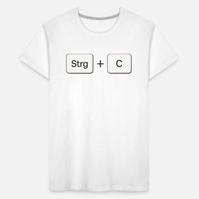 Key Combination Copy Ctrl + C Kids' Premium Organic T-Shirt