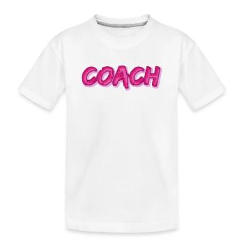 Job Coach - Kinder Premium Bio T-Shirt - Weiß - Vorne