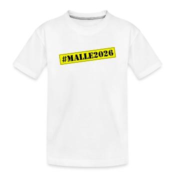 Malle 2026 - Kids' Premium Organic T-Shirt - white - Front