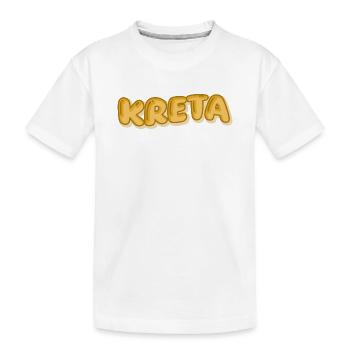 Fêtes en Crète - T-shirt bio Premium Enfant - blanc - Devant