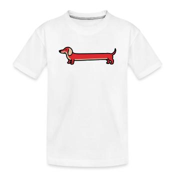 Teckel Teckel Conception de l’appartement pour chien teckel - T-shirt bio Premium Enfant - blanc - Devant