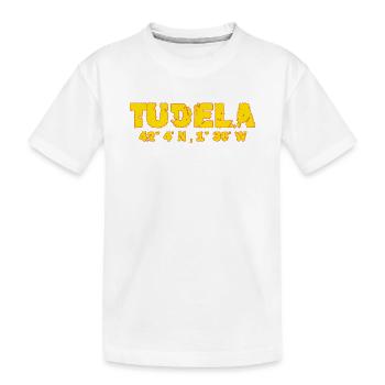 Coordonnées de Tudela Espagne - T-shirt bio Premium Enfant - blanc - Devant