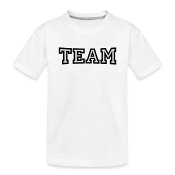 Team - Kinder Premium Bio T-Shirt - Weiß - Vorne