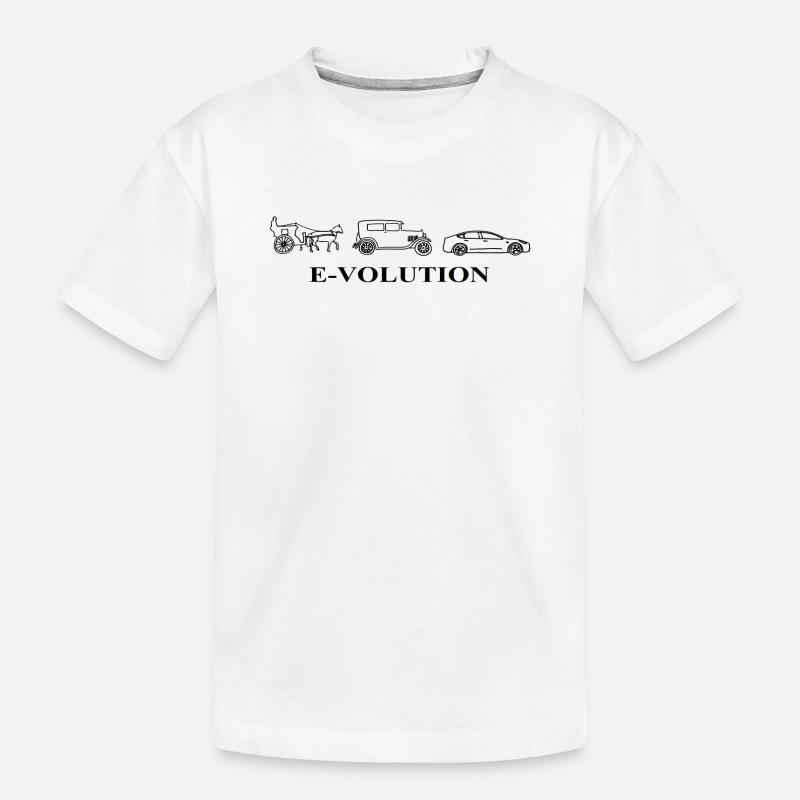 E-Volution Auto Evolution - Kinder Premium Bio T-Shirt - Weiß