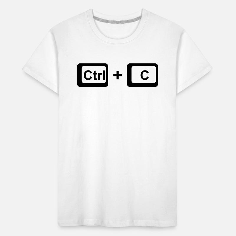 CTRL + C / Eltern Geschenk zum Vatertag /Muttertag Kinder Premium Bio T-Shirt