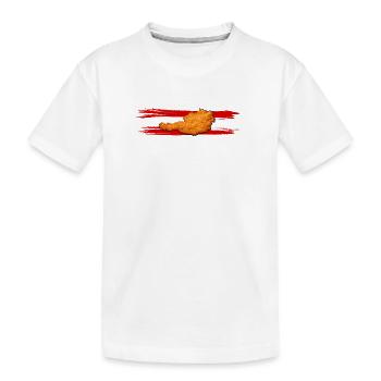 Austria Schnitzel Favorite Dish National Dish - Kids' Premium Organic T-Shirt - white - Front