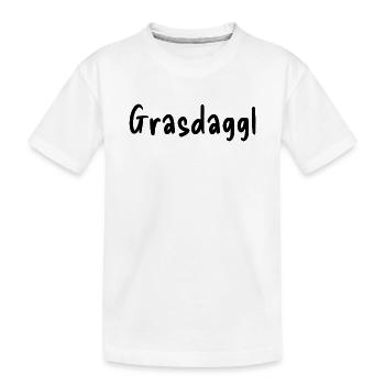Grasdaggl - Kids' Premium Organic T-Shirt - white - Front