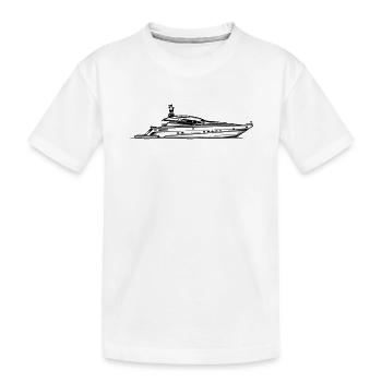 Yacht - Illustration - T-shirt bio Premium Enfant - blanc - Devant