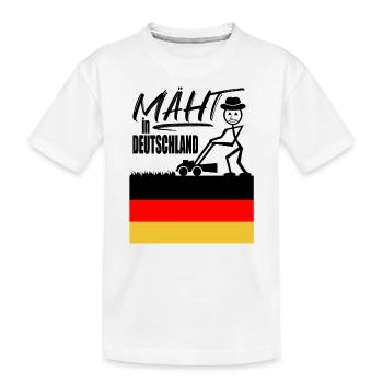 Mäht in Deutschland - Kinder Premium Bio T-Shirt - Weiß - Vorne