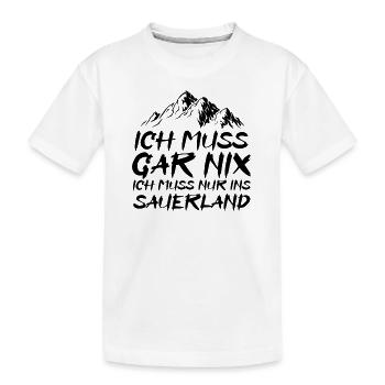 Sauerland Nordrhein-Westfalen Sauerländer Geschenk - T-shirt bio Premium Enfant - blanc - Devant