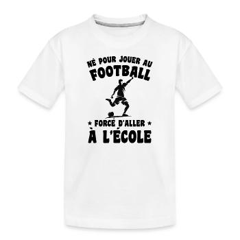 Football Joueur Cadeau Enfant Homme Garçon - T-shirt bio Premium Enfant - blanc - Devant