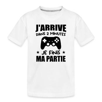 Jeux vidéo, Console de jeux, Fan de jeux vidéo - T-shirt bio Premium Enfant - blanc - Devant