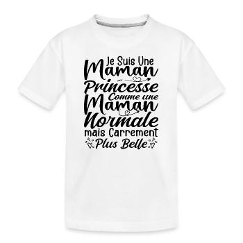 Ich bin eine geradezu schönere Prinzessinnenmutter - Kinder Premium Bio T-Shirt - Weiß - Vorne