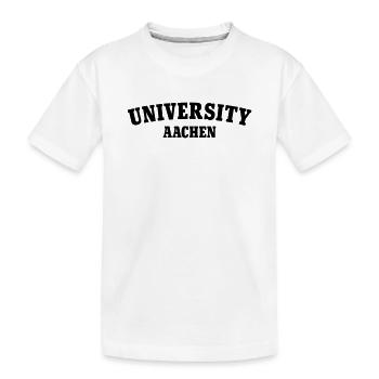 Université d’Aix-la-Chapelle - T-shirt bio Premium Enfant - blanc - Devant