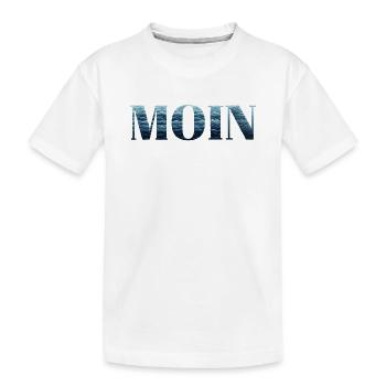 MOIN & Moinsen from the north. In Northern Germany - Kids' Premium Organic T-Shirt - white - Front