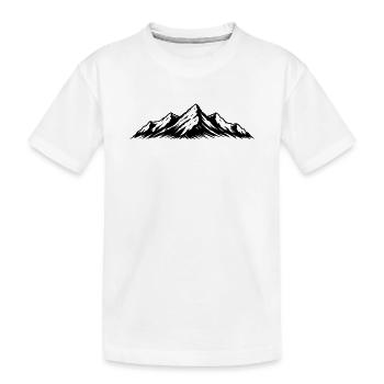 Montagnes Symbole des Alpes - T-shirt bio Premium Enfant - blanc - Devant