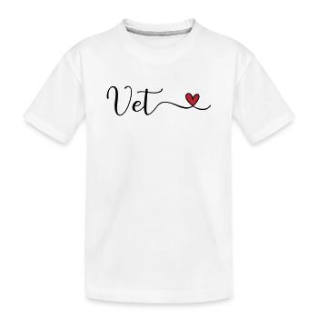 Vétérinaire - T-shirt bio Premium Enfant - blanc - Devant