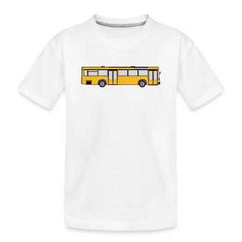 Busfahrer Bus Omnibus Kraftfahrer Schulbus (25) - Kinder Premium Bio T-Shirt - Weiß - Vorne
