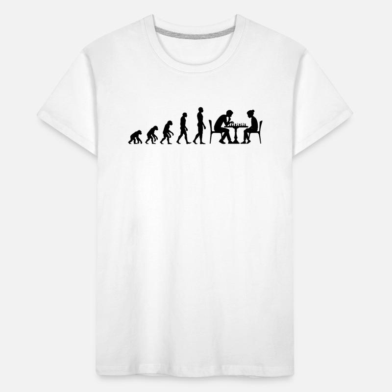 ÉVOLUTION VERS MAÎTRE D’ÉCHECS – MATE ! AMATEUR D’ÉCHECS T-shirt bio Premium Enfant
