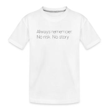 Dicton motivant - T-shirt bio Premium Enfant - blanc - Devant