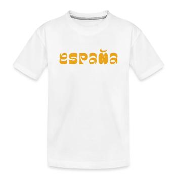 Espana typography logo design T-Shirt - Kids' Premium Organic T-Shirt - white - Front