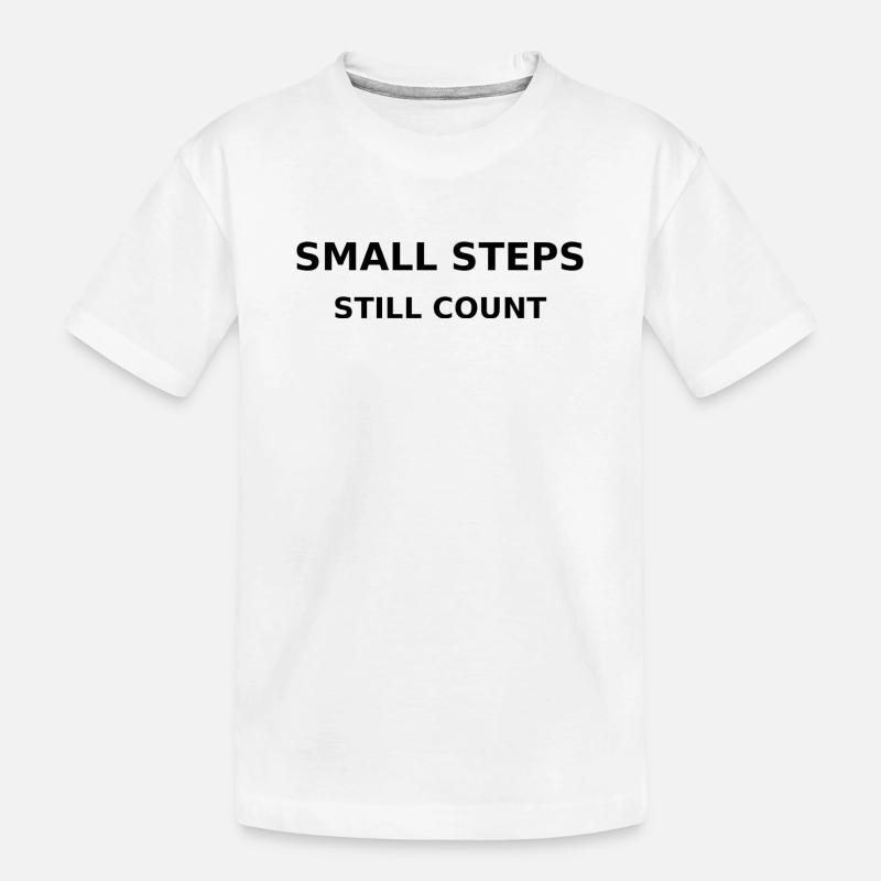 Small Steps - Kinder Premium Bio T-Shirt - Weiß