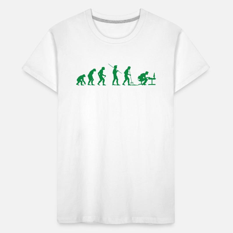 Programmierer Evolution Informatiker Entwickler Kinder Premium Bio T-Shirt