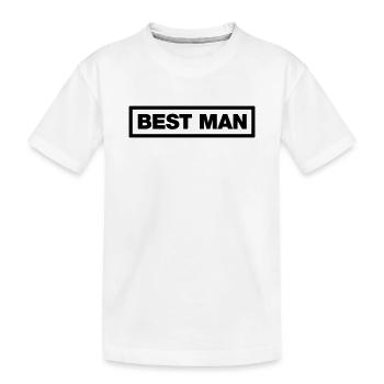 Meilleur homme - T-shirt bio Premium Enfant - blanc - Devant