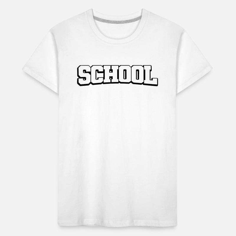 École - Le design de l’école dans le design du lycée T-shirt bio Premium Enfant