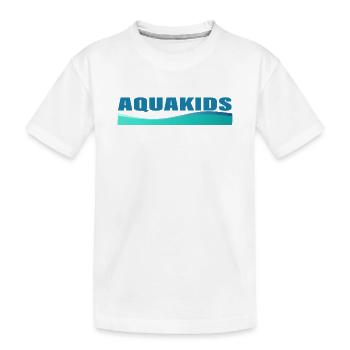 AQUAKIDS - Kinder Premium Bio T-Shirt - Weiß - Vorne