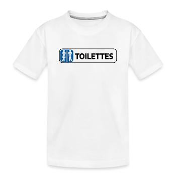 TOILETTES - T-shirt bio Premium Enfant - blanc - Devant