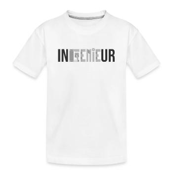 Ingenieur GENIE - lustig Maschinenbau - Kinder Premium Bio T-Shirt - Weiß - Vorne