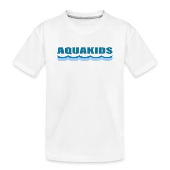 AQUAKIDS - Kinder Premium Bio T-Shirt - Weiß - Vorne