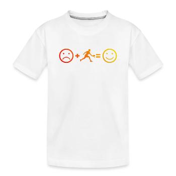 Joueurs de pickleball fans avec un athlète de pickleball - T-shirt bio Premium Enfant - blanc - Devant
