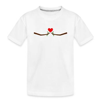 Saint-Valentin, Saint-Valentin, Saint-Valentin - T-shirt bio Premium Enfant - blanc - Devant