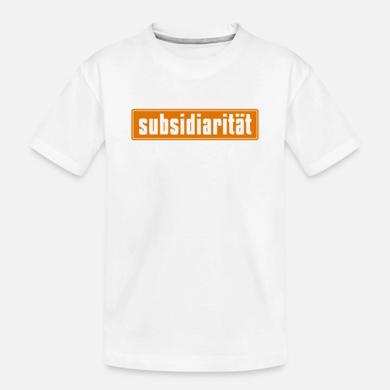 Abstrakte Farbexplosion auf Leinwand - Kinder Premium Bio T-Shirt - Weiß