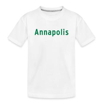 Annapolis - Kinder Premium Bio T-Shirt - Weiß - Vorne