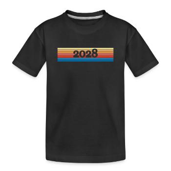 2028 - Kinder Premium Bio T-Shirt - Schwarz - Vorne