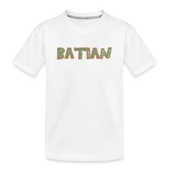 Batian als Trekking - Kinder Premium Bio T-Shirt - Weiß - Vorne