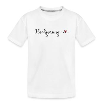 Hochsprung - Kinder Premium Bio T-Shirt - Weiß - Vorne