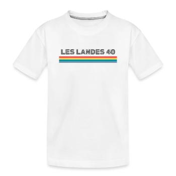Les Landes 40 T-Shirt Cadeau Humour - T-shirt bio Premium Enfant - blanc - Devant
